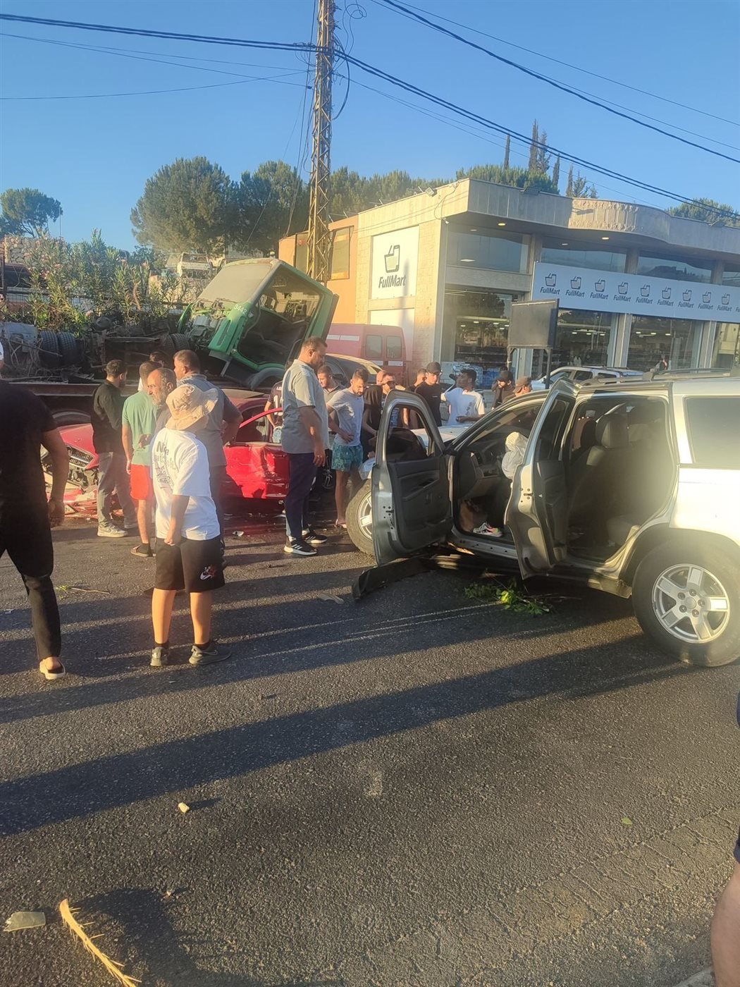 حادث سير في النبطية1