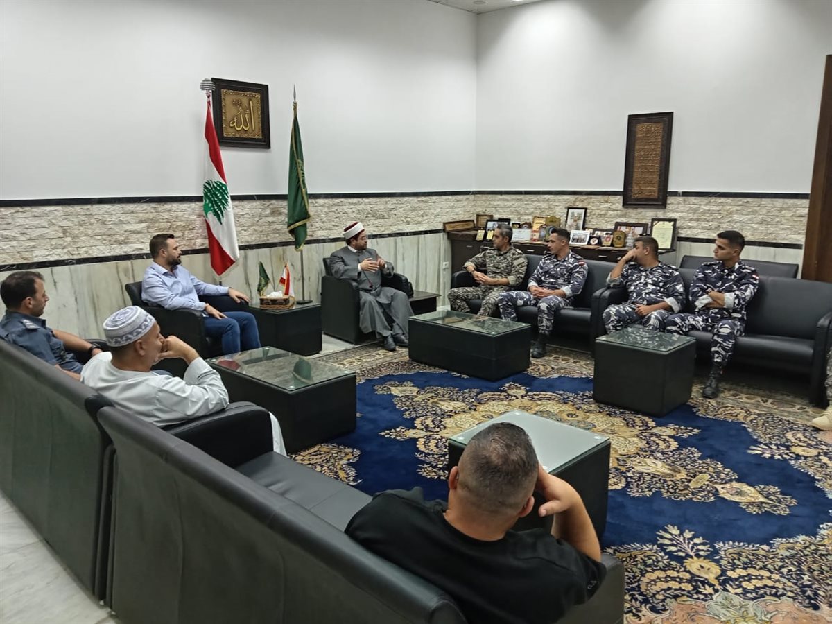 المفتي حبال استقبل وفدا من الأجهزة الأمنية وبحث معهم الأوضاع العامة