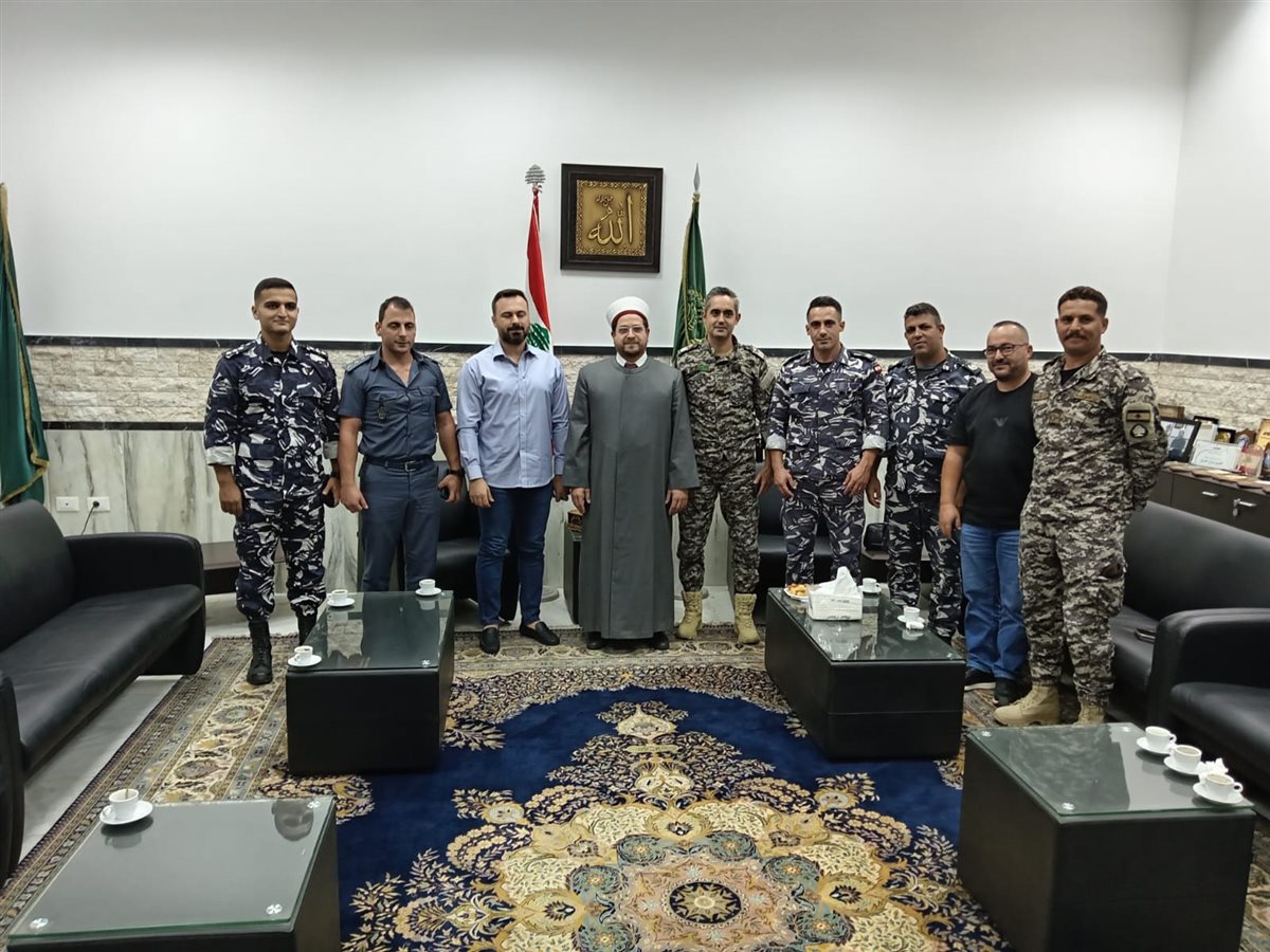 المفتي حبال استقبل وفدا من الأجهزة الأمنية وبحث معهم الأوضاع العامة