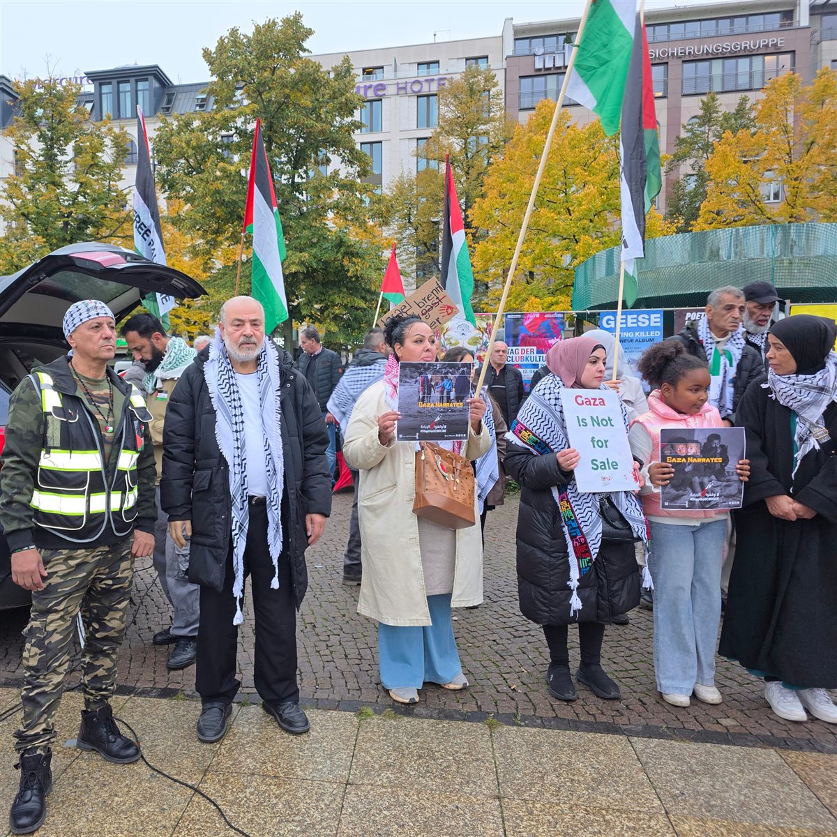 وقفة تضامنية حاشدة في برلين ضد الإبادة الجماعية في فلسطين
