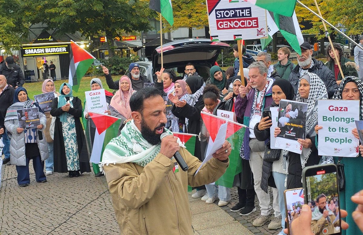 وقفة تضامنية حاشدة في برلين ضد الإبادة الجماعية في فلسطين