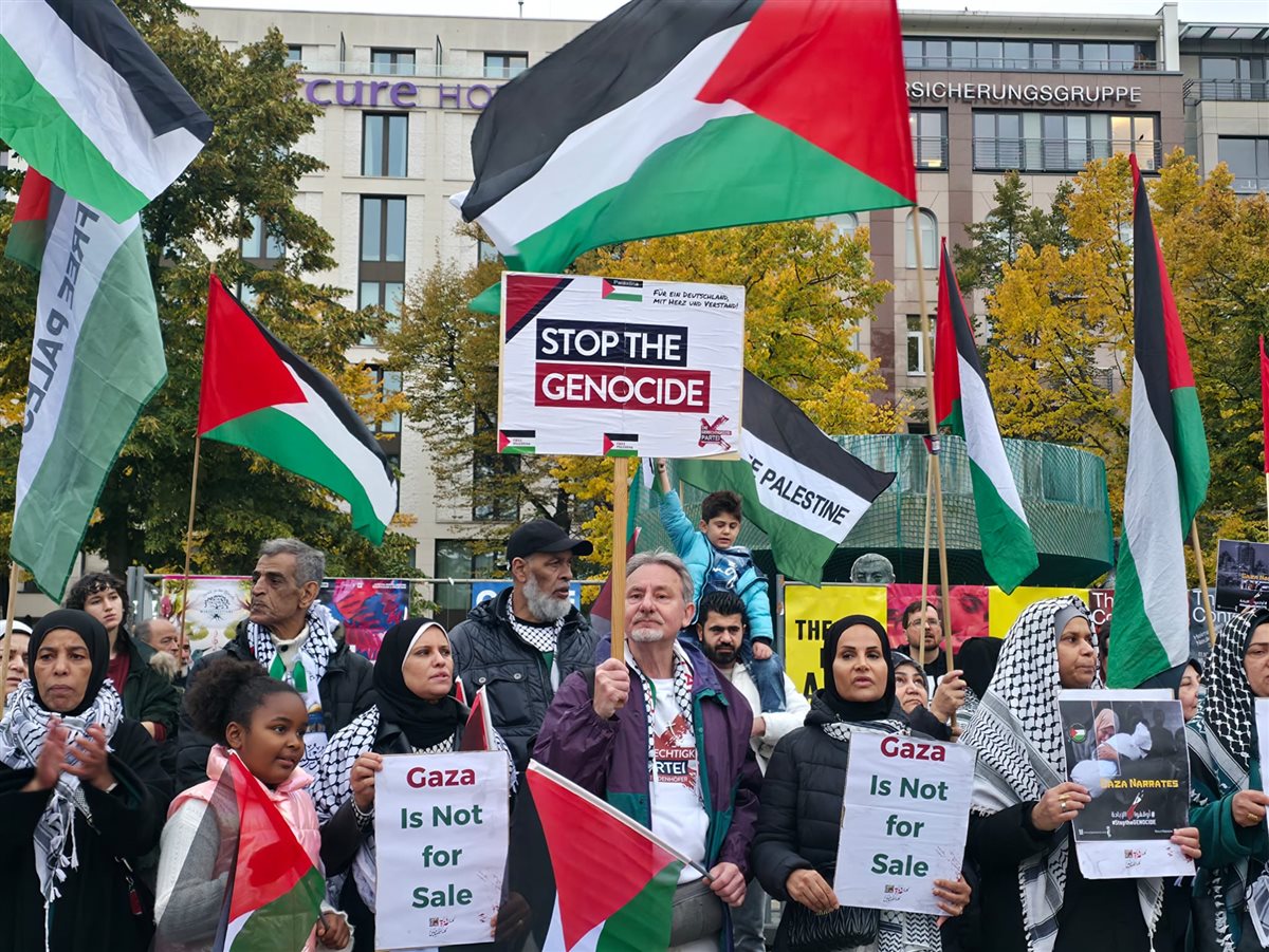 وقفة تضامنية حاشدة في برلين ضد الإبادة الجماعية في فلسطين