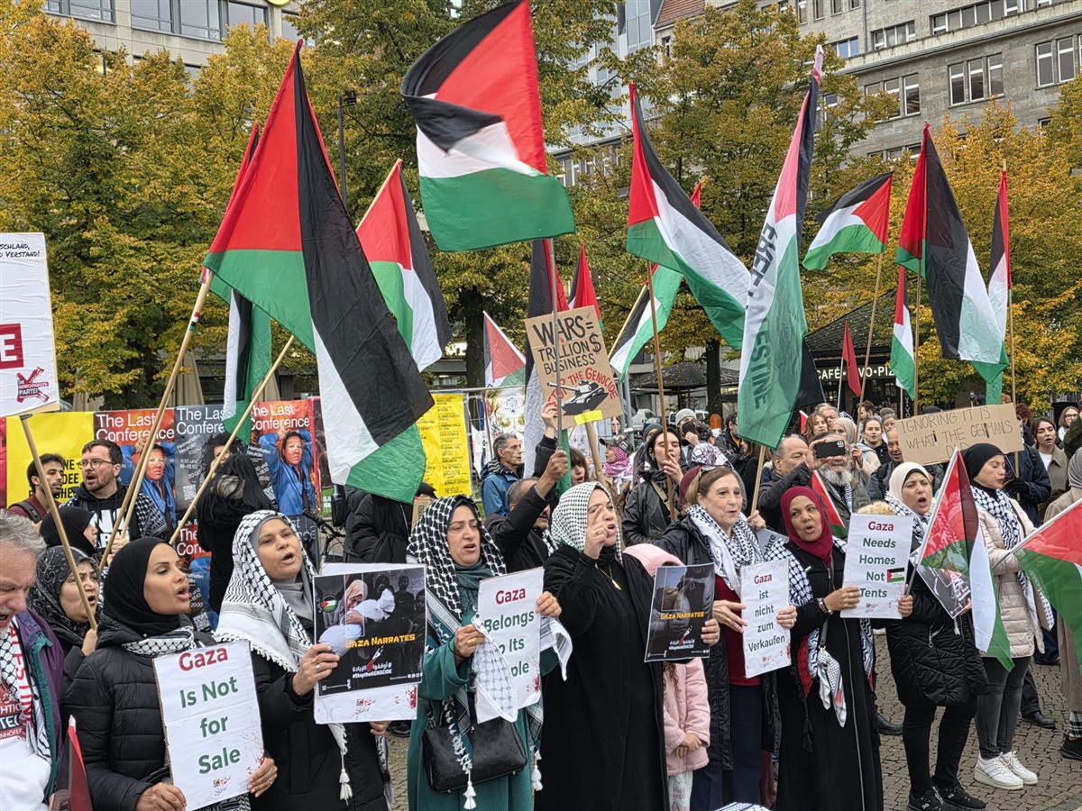 وقفة تضامنية حاشدة في برلين ضد الإبادة الجماعية في فلسطين