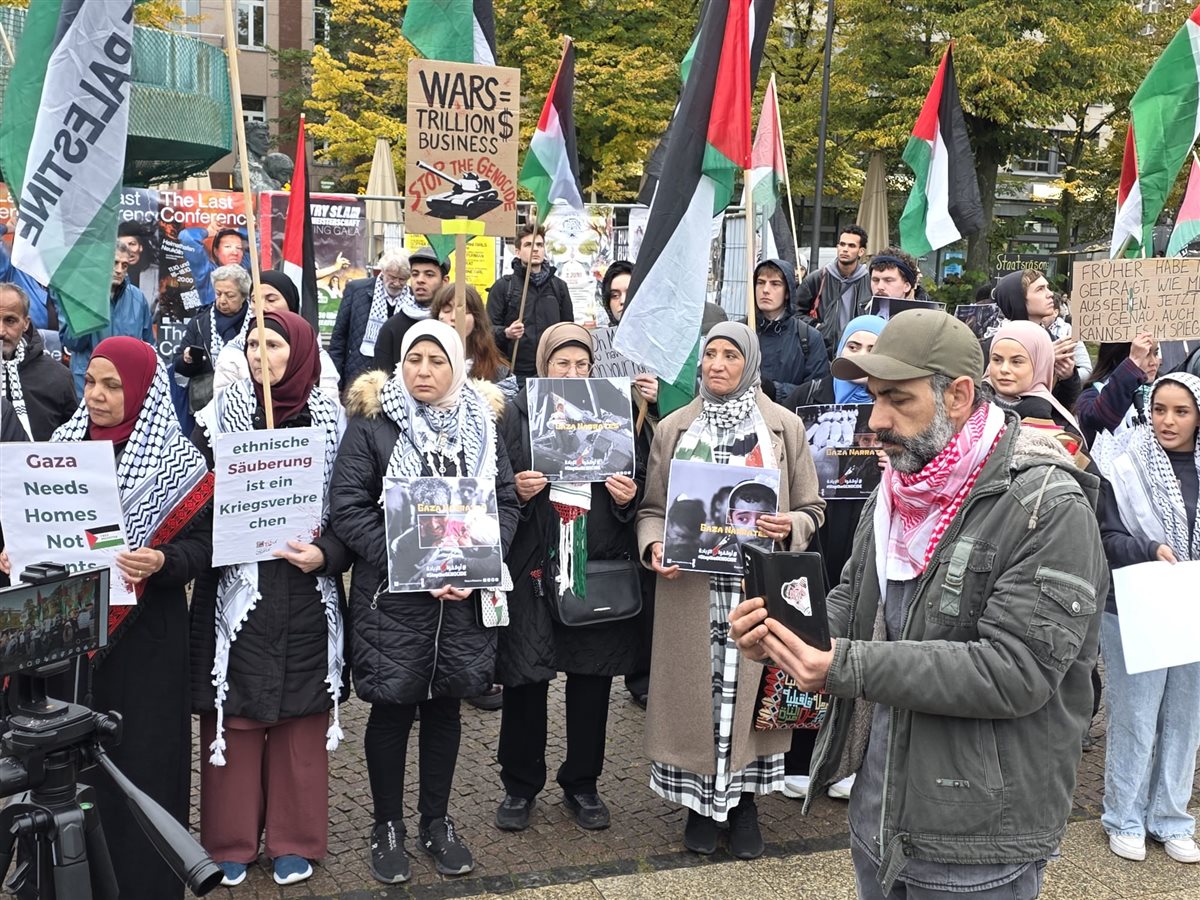 وقفة تضامنية حاشدة في برلين ضد الإبادة الجماعية في فلسطين