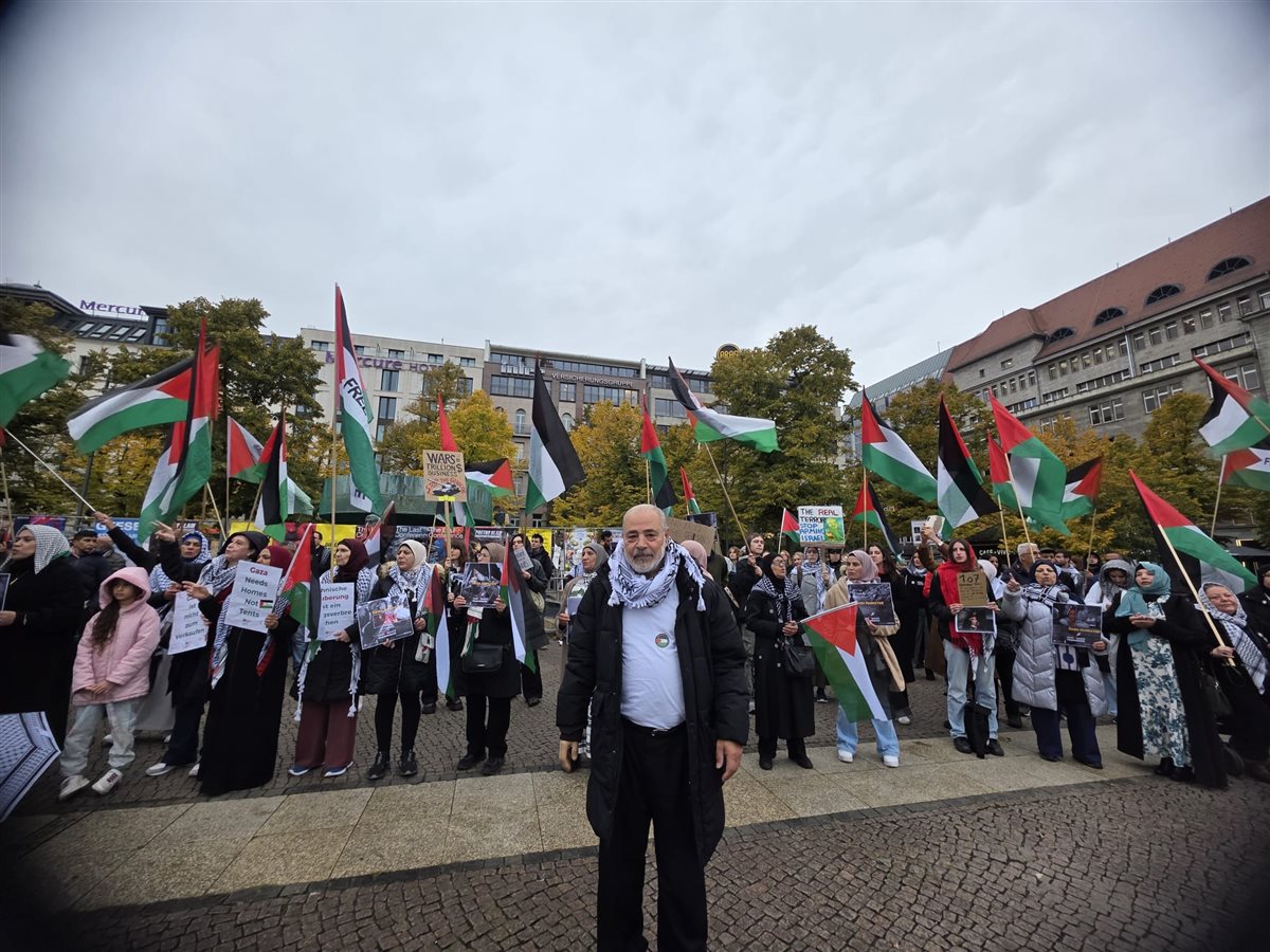 وقفة تضامنية حاشدة في برلين ضد الإبادة الجماعية في فلسطين