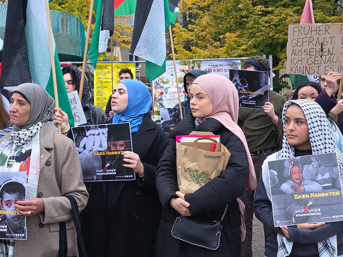 وقفة تضامنية حاشدة في برلين ضد الإبادة الجماعية في فلسطين