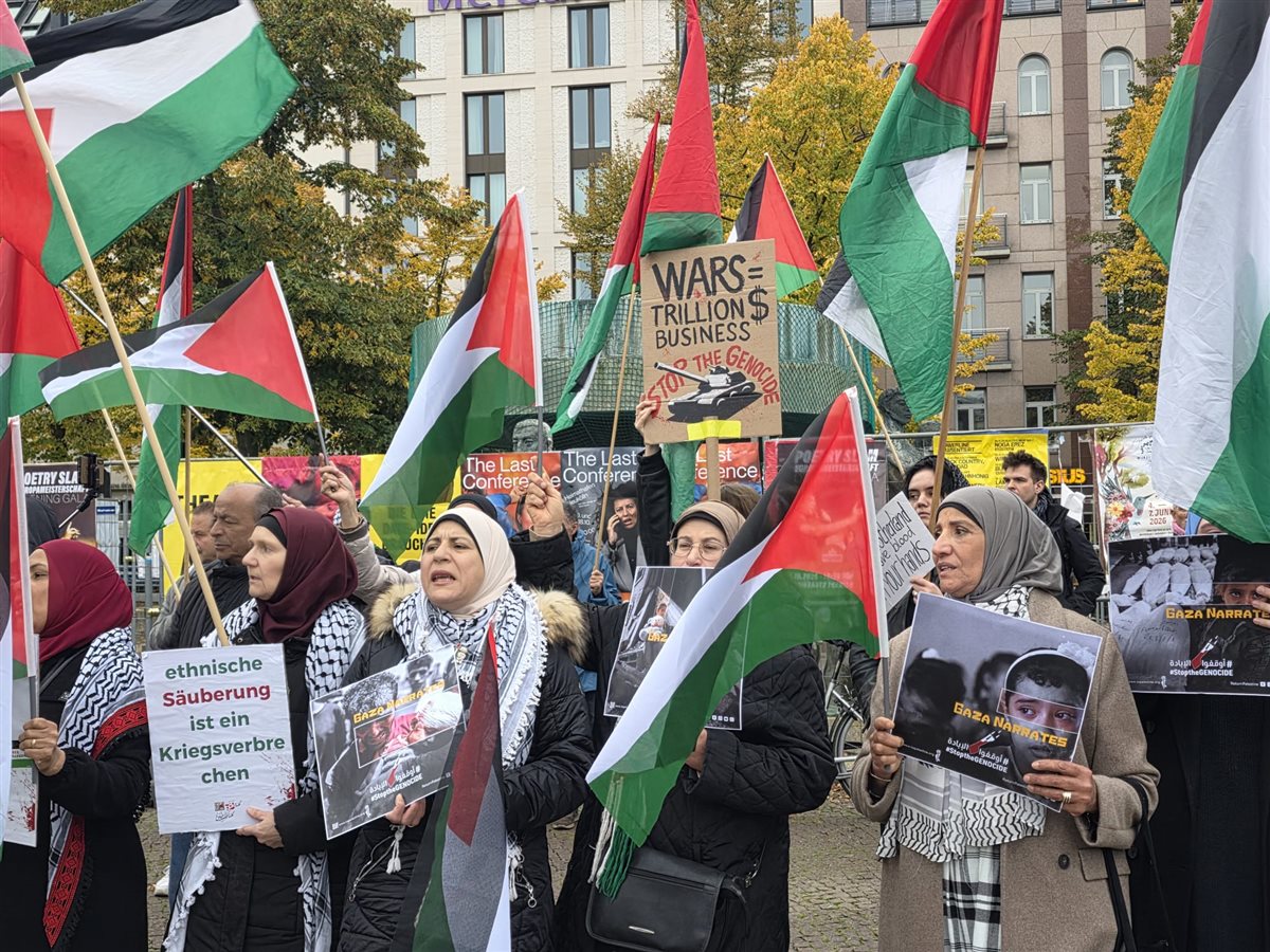وقفة تضامنية حاشدة في برلين ضد الإبادة الجماعية في فلسطين