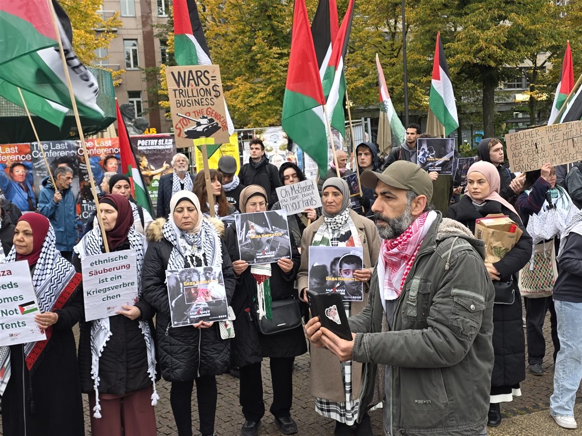 وقفة تضامنية حاشدة في برلين ضد الإبادة الجماعية في فلسطين