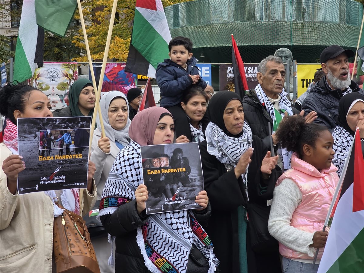 وقفة تضامنية حاشدة في برلين ضد الإبادة الجماعية في فلسطين