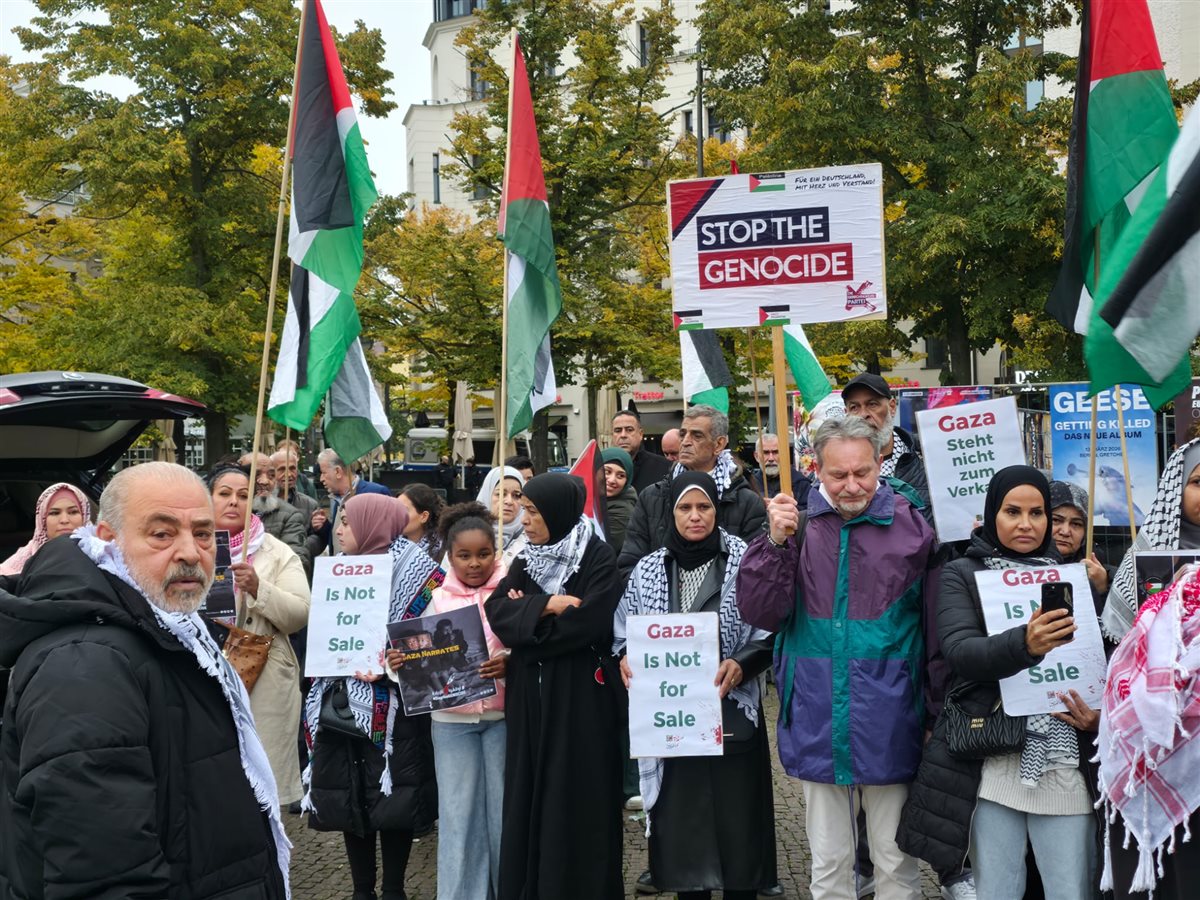 وقفة تضامنية حاشدة في برلين ضد الإبادة الجماعية في فلسطين