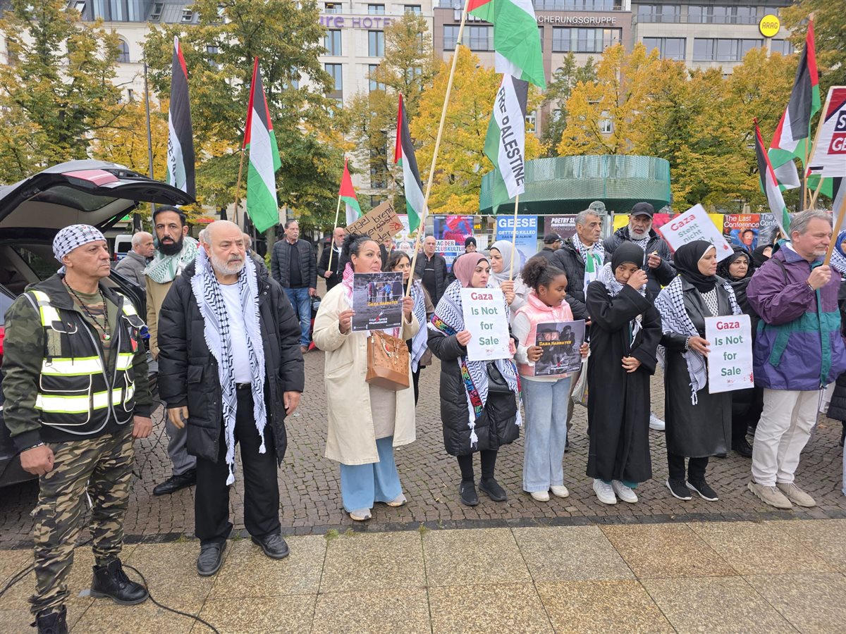وقفة تضامنية حاشدة في برلين ضد الإبادة الجماعية في فلسطين