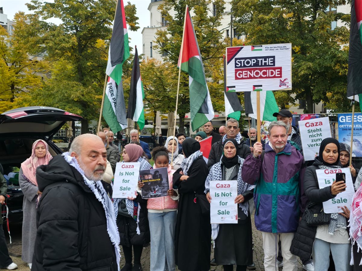 وقفة تضامنية حاشدة في برلين ضد الإبادة الجماعية في فلسطين