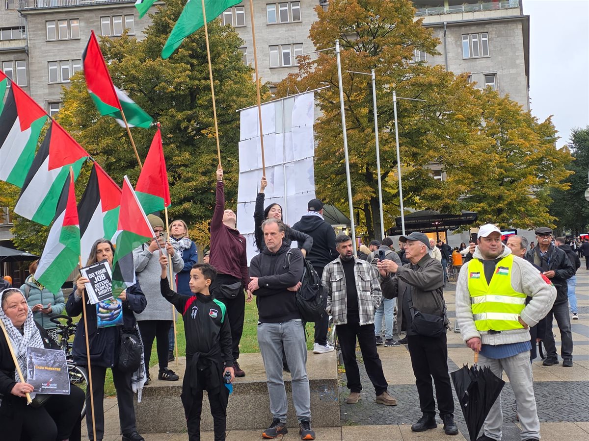 وقفة تضامنية حاشدة في برلين ضد الإبادة الجماعية في فلسطين