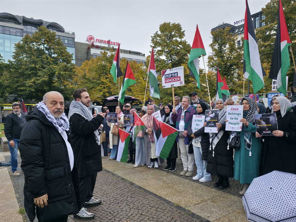 وقفة تضامنية حاشدة في برلين ضد الإبادة الجماعية في فلسطين