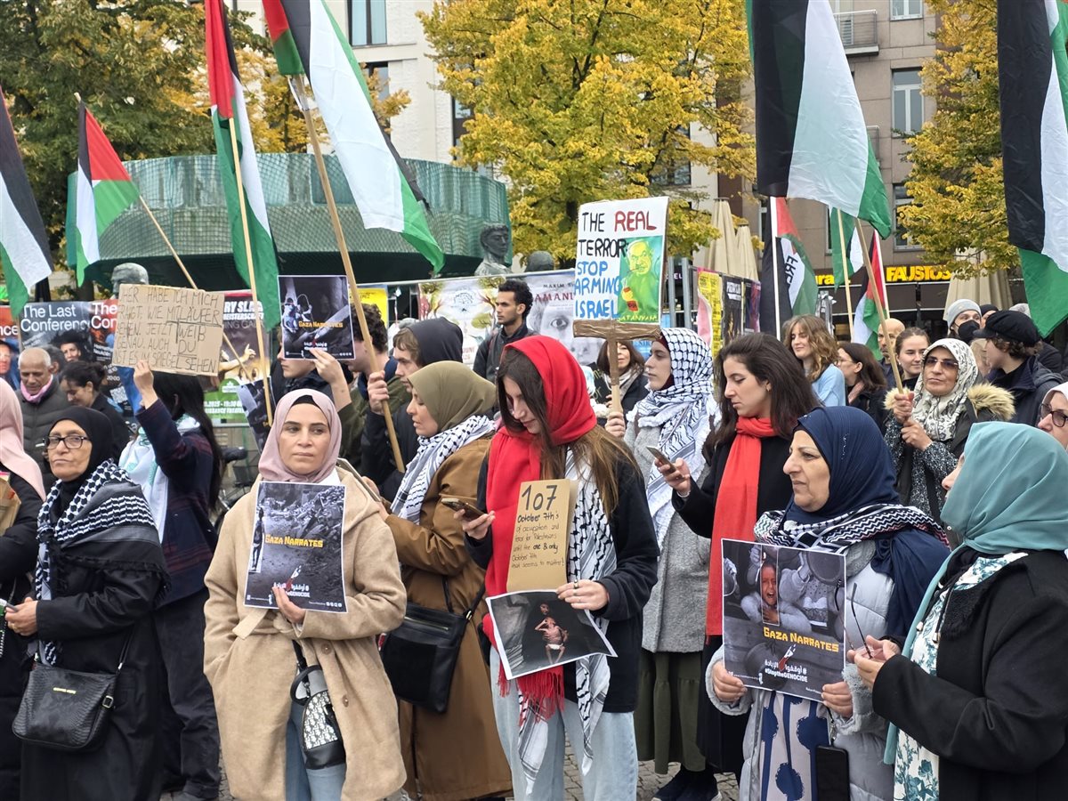 وقفة تضامنية حاشدة في برلين ضد الإبادة الجماعية في فلسطين