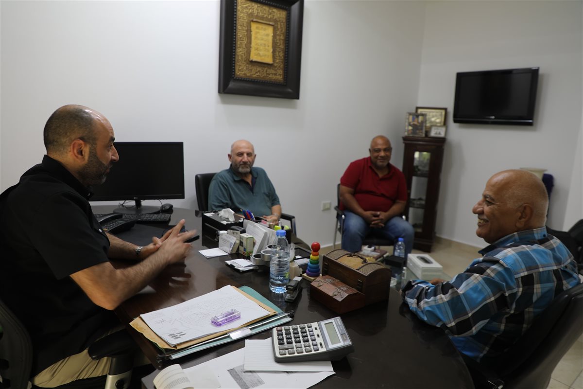 الرئيس علي نعمة يستقبل وفدا من الإتحاد الفلسطيني لكرة القدم - الشتات لبنان