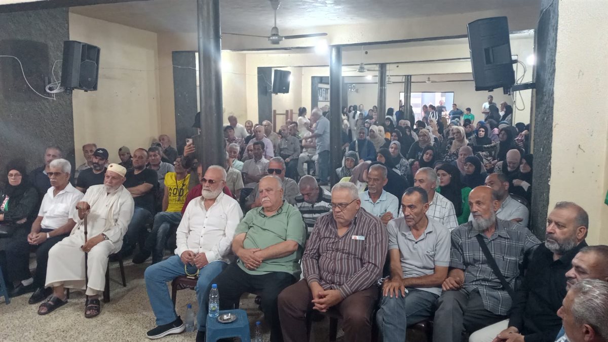 الجبهة الديمقراطية في مخيم عين الحلوة تعقد ندوة سياسية حول خطة ترامب والاستراتيجية الفلسطينية المطلوبة