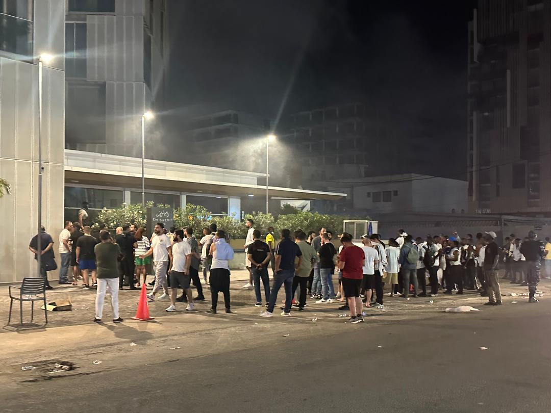 حريق ليلي في مطعم (أم شريف) اللبناني فرع أبيدجان