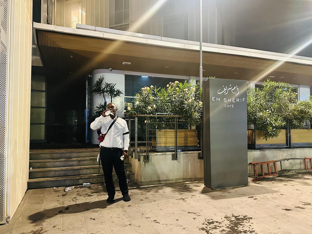 حريق ليلي في مطعم (أم شريف) اللبناني فرع أبيدجان