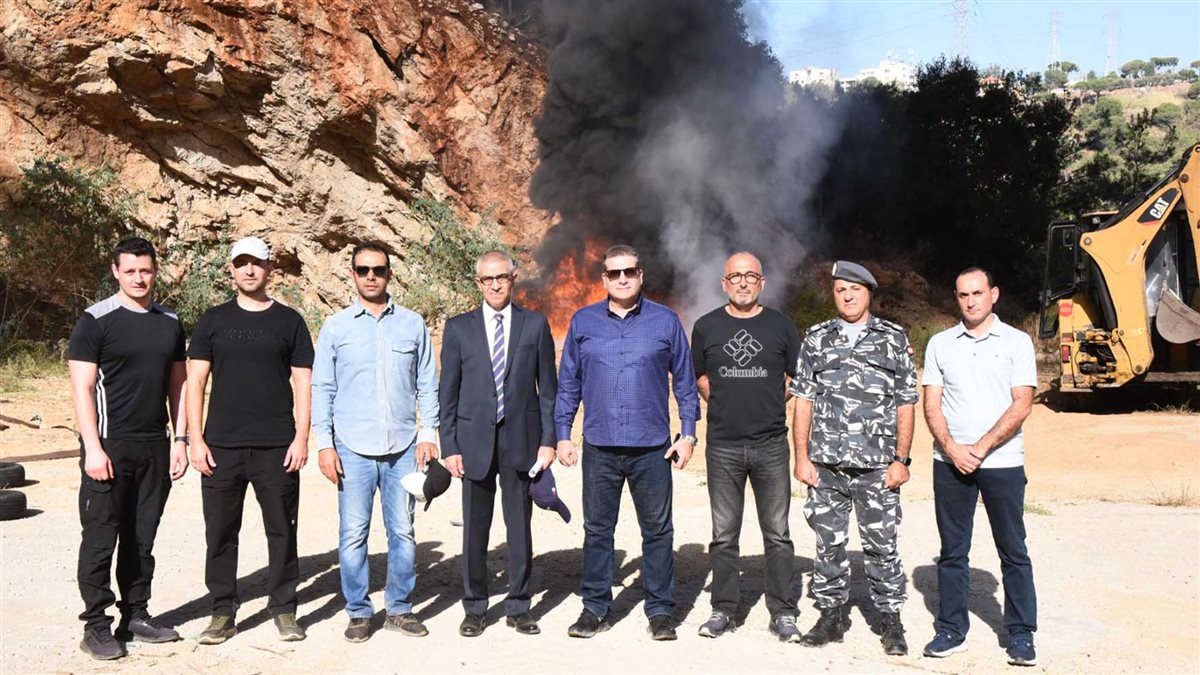 إتلاف أطنان من الكبتاغون والكوكايين والحشيشة