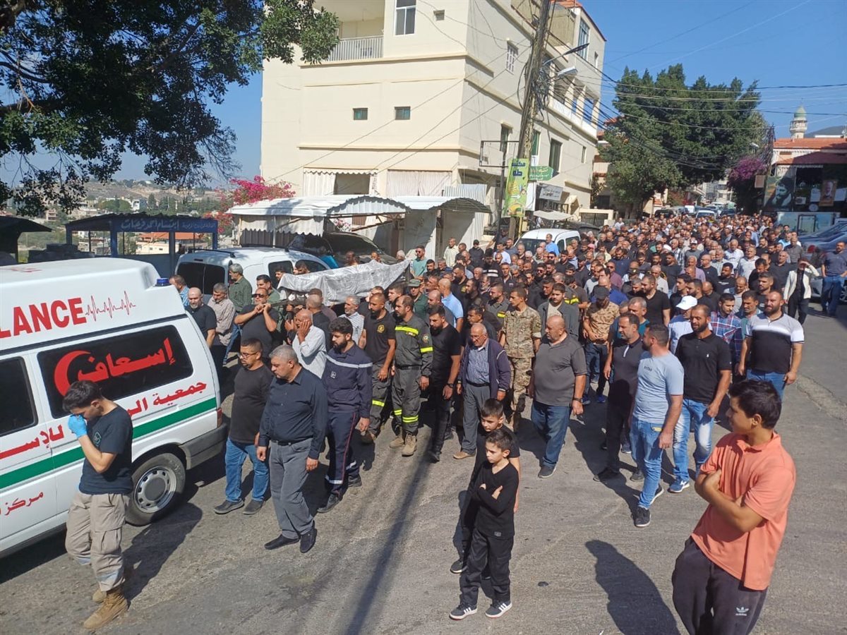 تشييع إبنة بلدة عربصاليم شهيدة الغدر الاسرائيلي زينب موسى