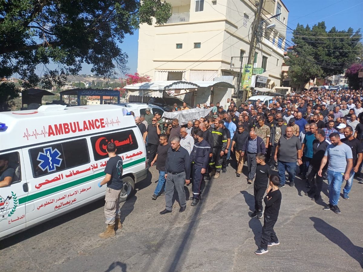 تشييع إبنة بلدة عربصاليم شهيدة الغدر الاسرائيلي زينب موسى