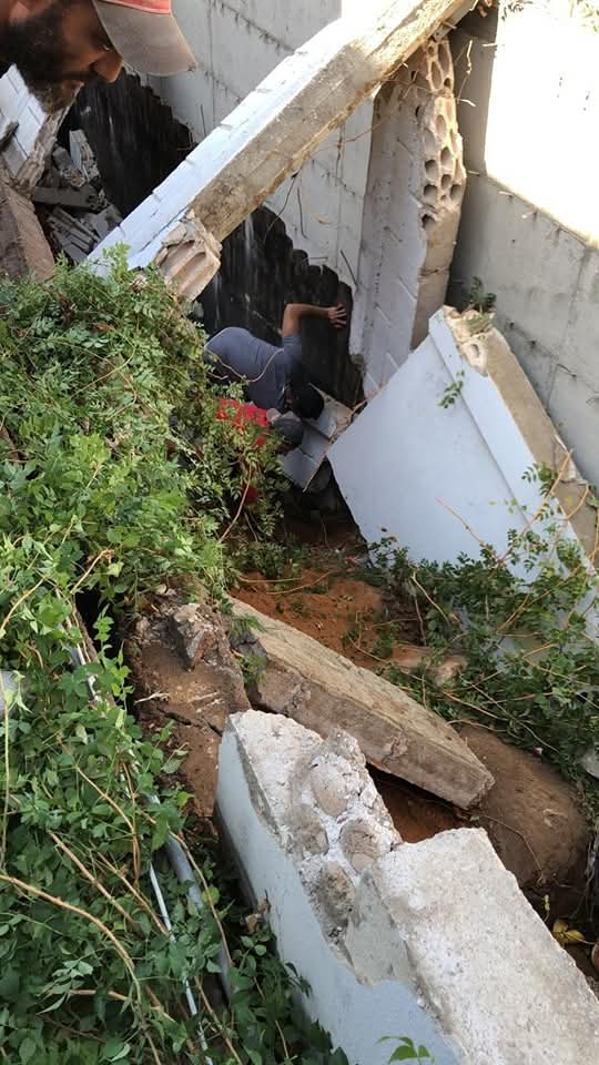 في منطقة لبنانية: سقوط حائط على عدد من العمال! في منطقة لبنانية: سقوط حائط على عدد من العمال!