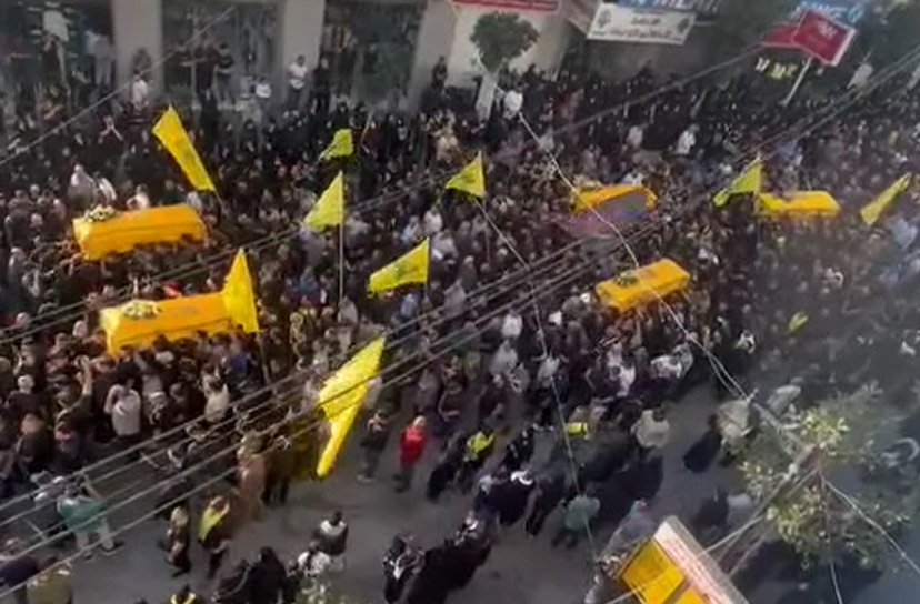 النبطية تشيع خمسة شهداء إثر غارات إسرائيلية وتؤكد التمسك بالمقاومة وحق الدفاع