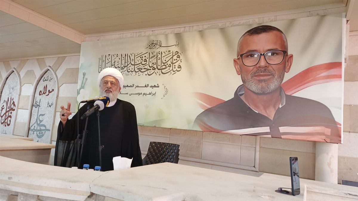 الشيخ علي الخطيب يثني على صمود أهالي بليدا ويطالب الدولة بدعمهم