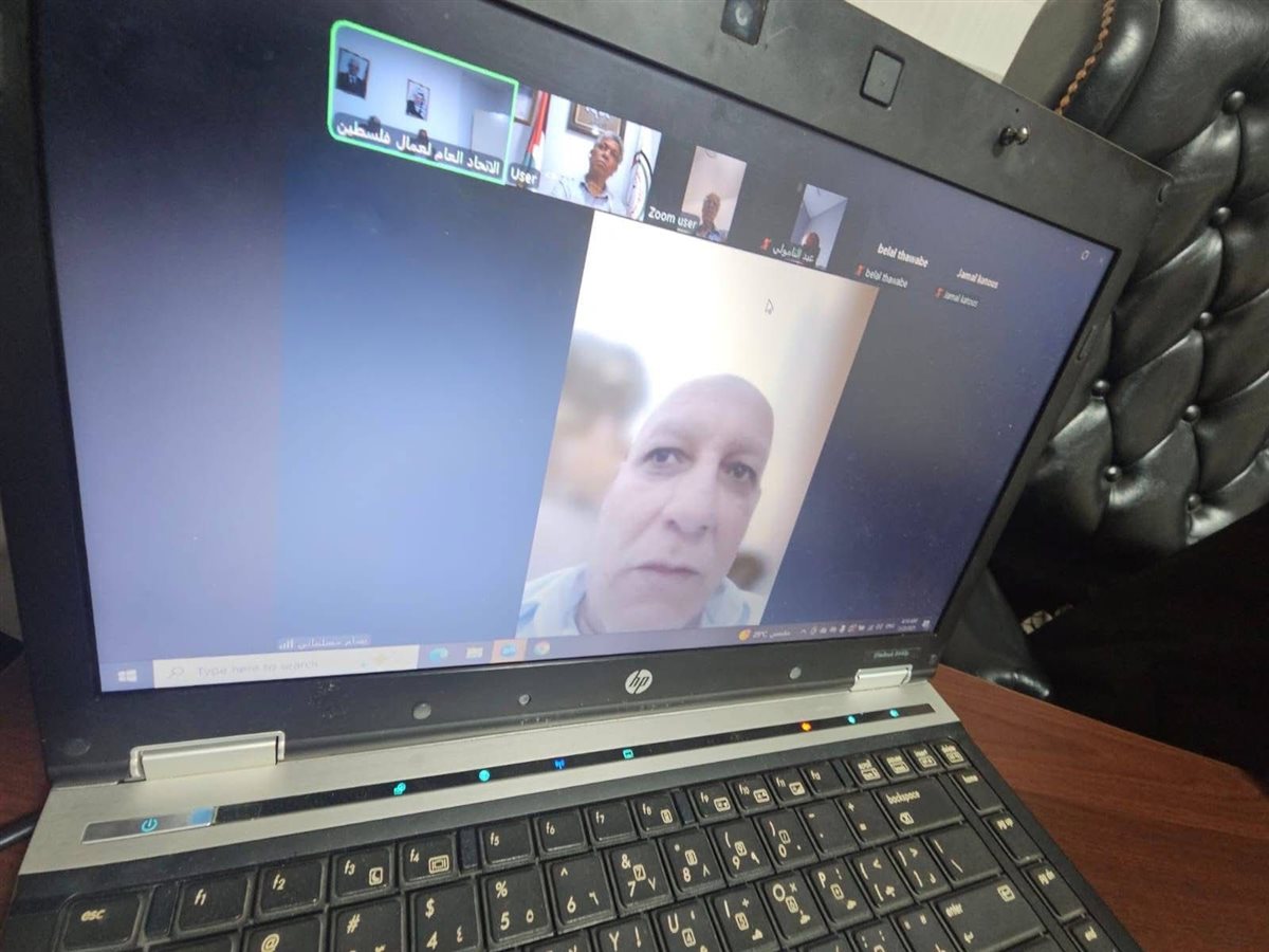 الأمانه العامه للإتحاد العام لعمال فلسطین تعقد إجتماعها العاشر