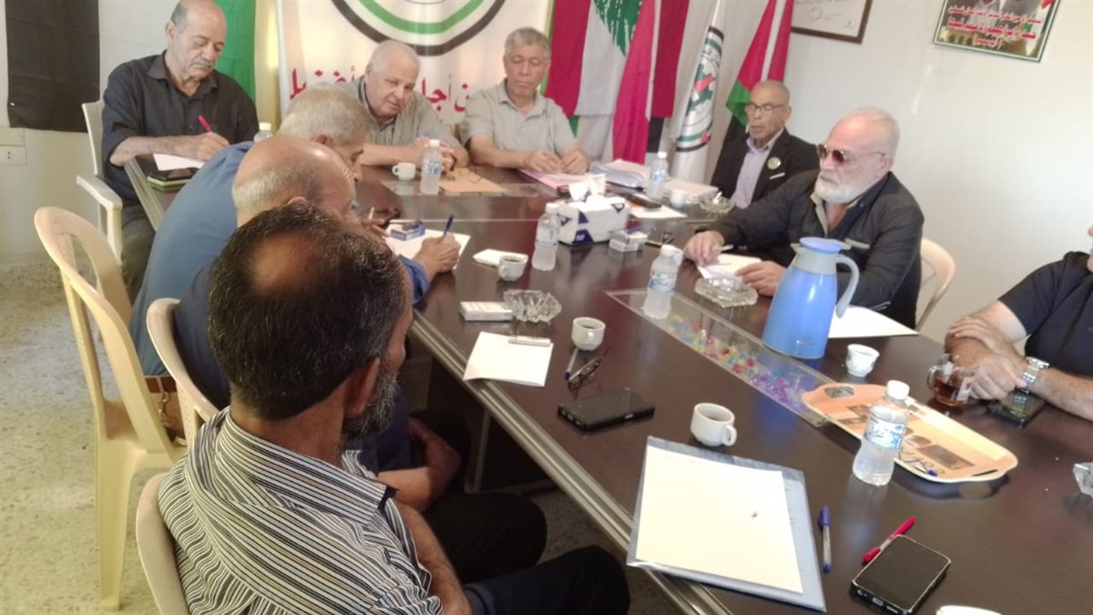 قيادة العمل اليومي لاتحاد نقابات عمال فلسطين فرع لبنان تعقد اجتماعها الدوري في صيدا