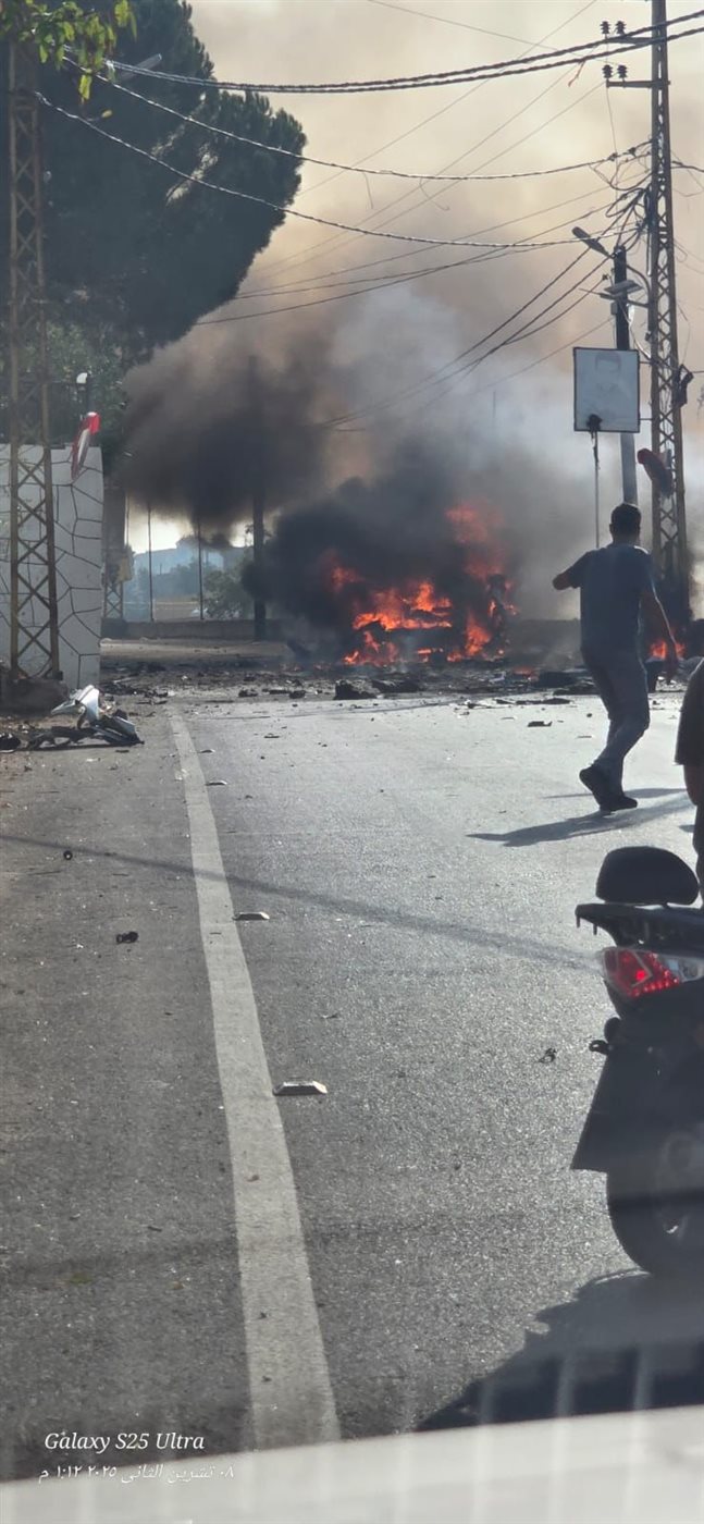 عاجل: استهداف سيارة في برعشيت الجنوبية ومعلومات عن اصابات