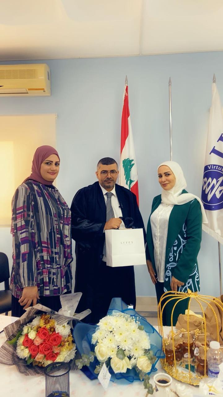 ماجستير في الإدارة التربوية بدرجة جيد جدا لرئيس منصة هدف حسن عسيلي