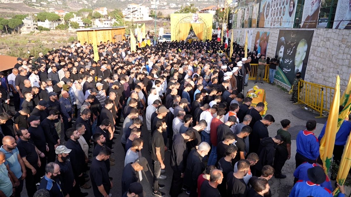 حزب الله وأهالي حومين الفوقا شيعوا الشهيد المجاهد عباس علي الجواد