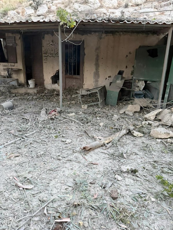 تضرر عدد من الاستراحات وانسداد مجرى الليطاني بسبب الغارات على طيرفلسيه