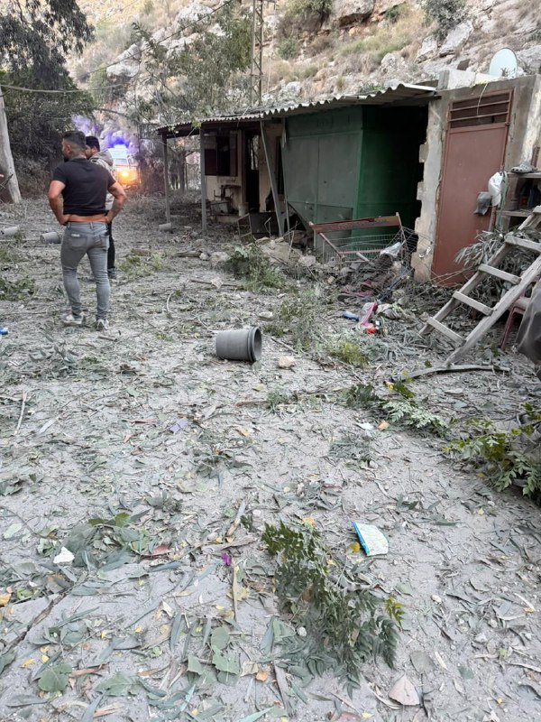 تضرر عدد من الاستراحات وانسداد مجرى الليطاني بسبب الغارات على طيرفلسيه