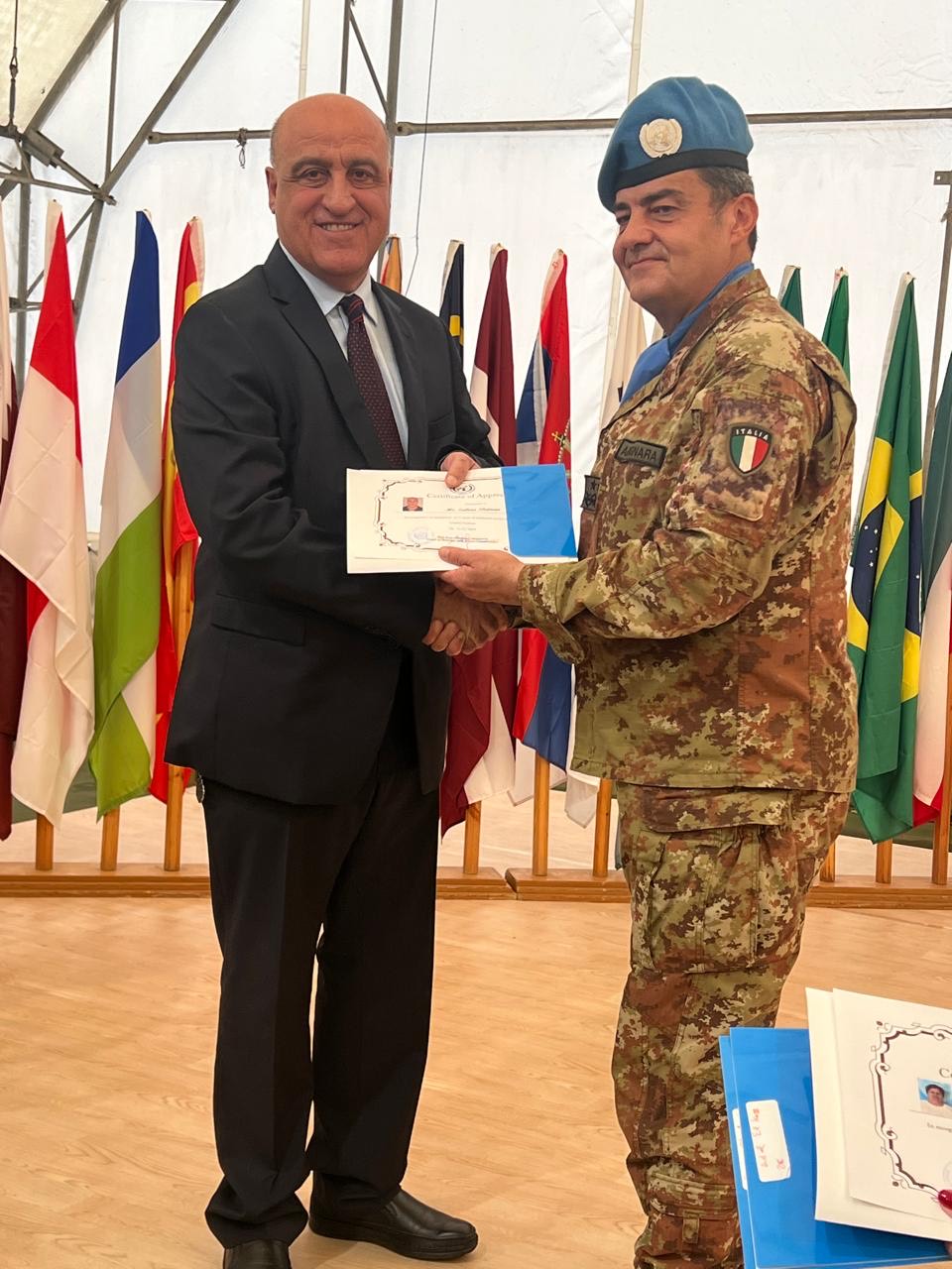 تكريم الإعلامي سلطان سليمان في احتفال استقلال نقابة موظفي اليونيفيل