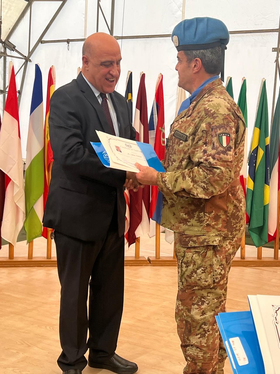 تكريم الإعلامي سلطان سليمان في احتفال استقلال نقابة موظفي اليونيفيل