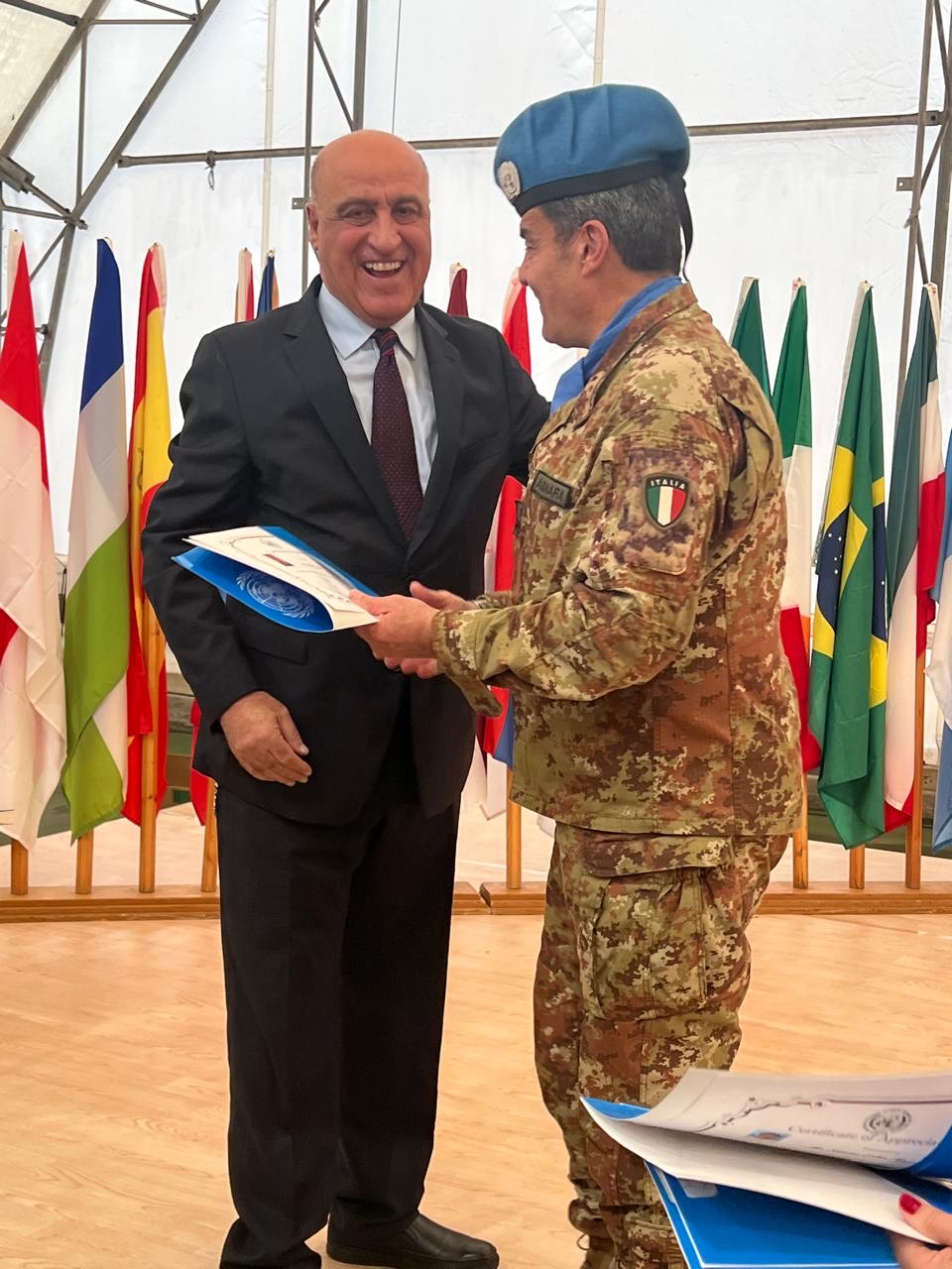 تكريم الإعلامي سلطان سليمان في احتفال استقلال نقابة موظفي اليونيفيل