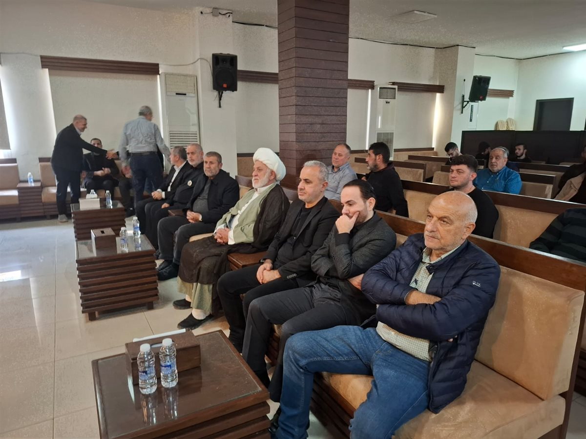 احياء الذكرى السنوية الاولى لارتقاء مختار مدينة صور الحاج سامر شغري