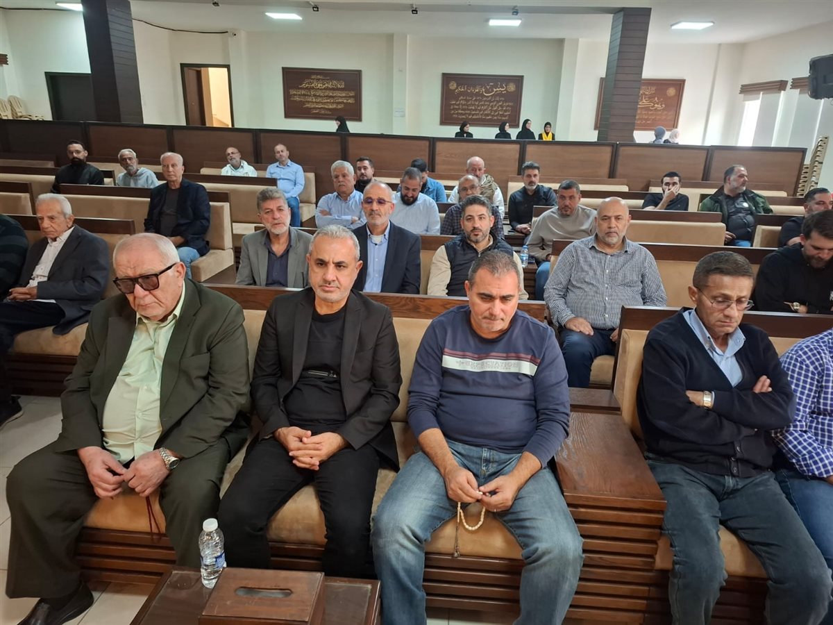 احياء الذكرى السنوية الاولى لارتقاء مختار مدينة صور الحاج سامر شغري