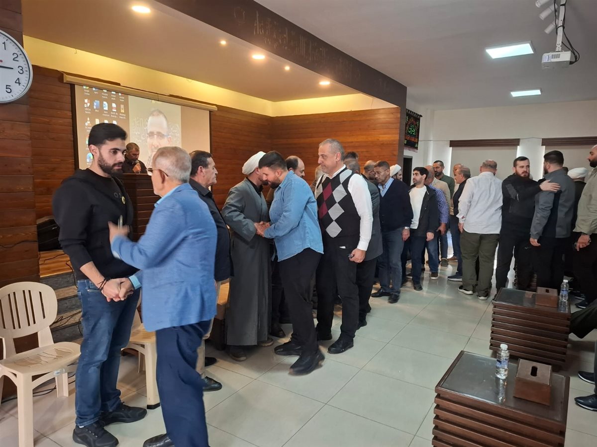 احياء الذكرى السنوية الاولى لارتقاء مختار مدينة صور الحاج سامر شغري