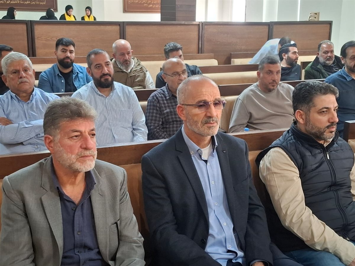 احياء الذكرى السنوية الاولى لارتقاء مختار مدينة صور الحاج سامر شغري