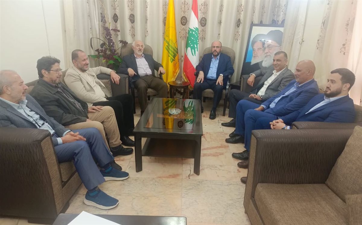 حب الله يستقبل وفدا من اللقاء التشاوري الوطني الفلسطيني لمناقشة الأوضاع المتعلقة باللاجئين الفلسطينيين في لبنان