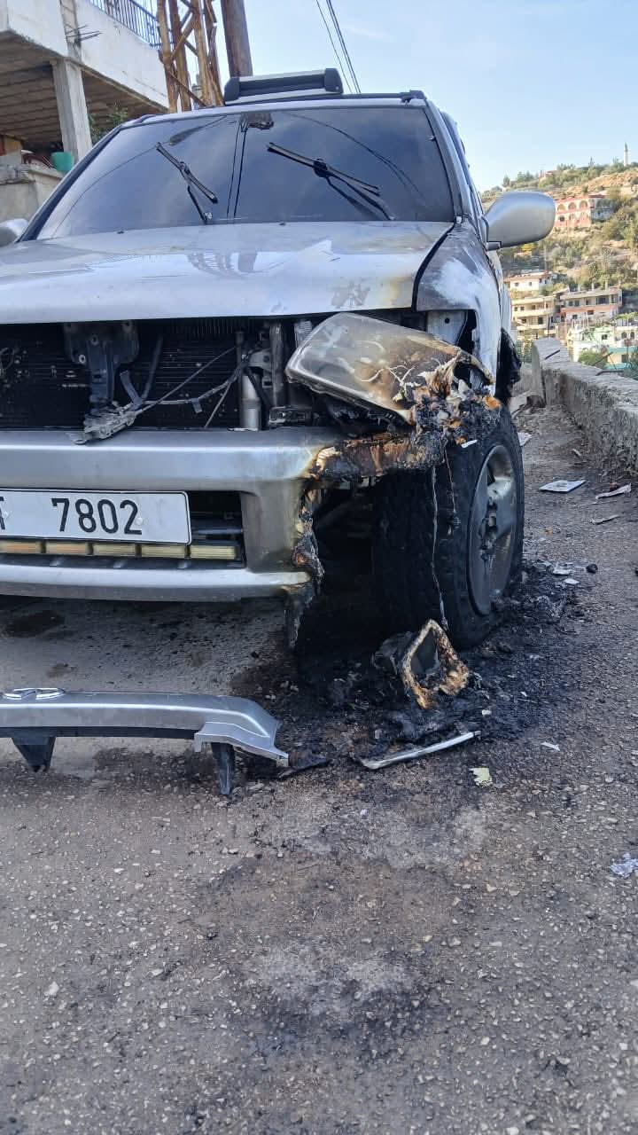 إحراق سيارة مختار ودعوة لكشف الفاعلين