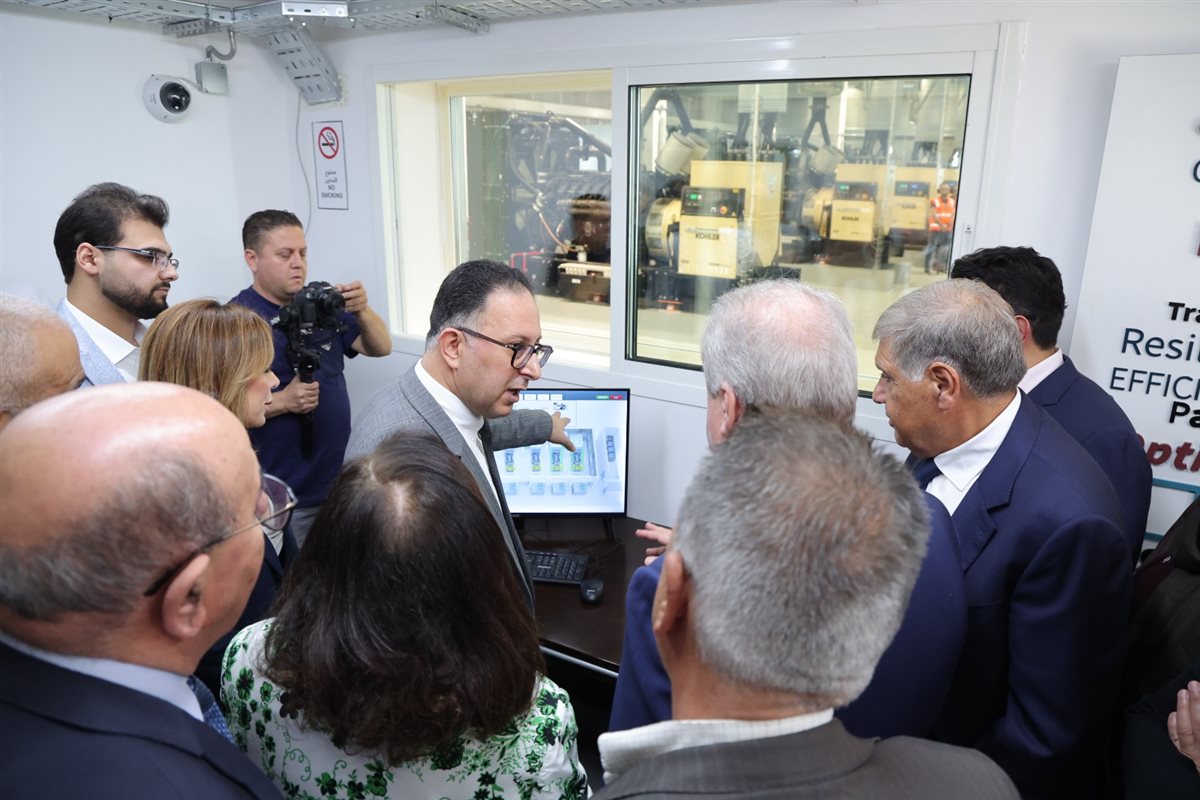 جابر خلال افتتاحه مشروع محطة الطاقة الهجينة في الريجي: الدولة بكامل أركانها مصممة على برنامج شفاف مع صندوق النقد