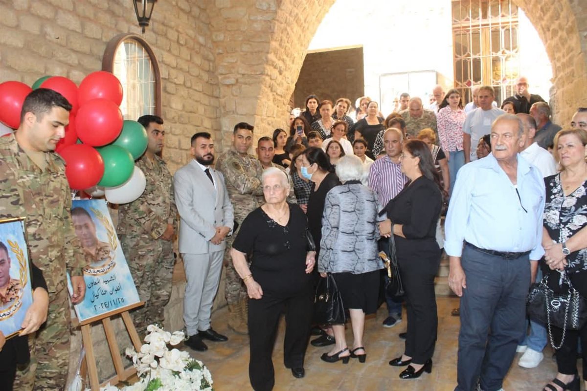 مدينة صور أحيت الذكرى السنوية الاولى لإرتقاء المعاون في الجيش اللبناني انطوان كيال