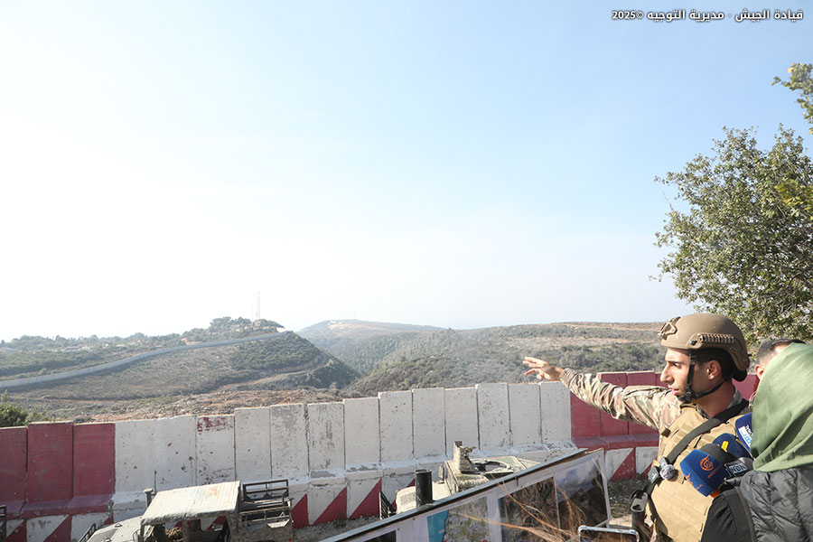بالصور: جولة إعلامية لمتابعة إنجازات الجيش في قطاع جنوب الليطاني