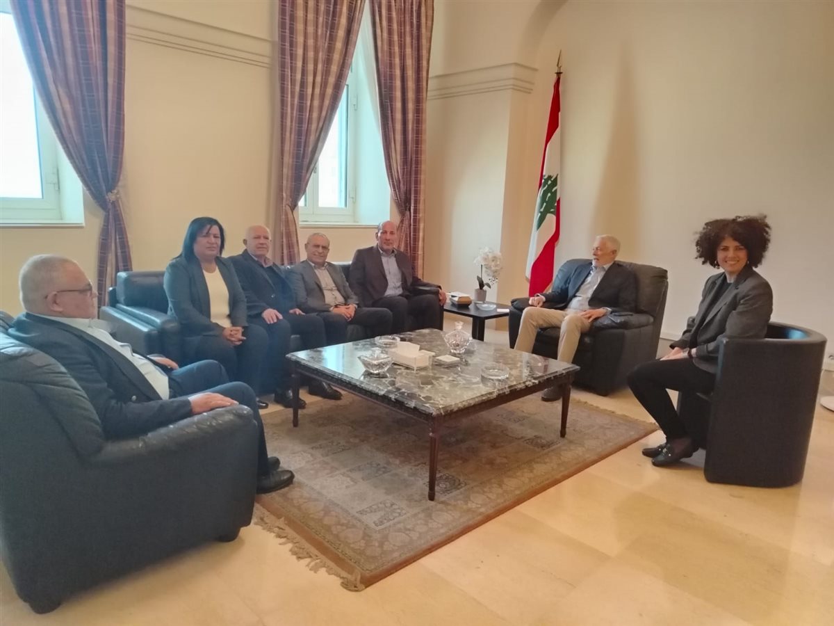 وفد الجبهة الديمقراطية يبحث مع رئيس لجنة الحوار اللبناني - الفلسطيني سبل تنظيم العلاقة ودعم صمود اللاجئين