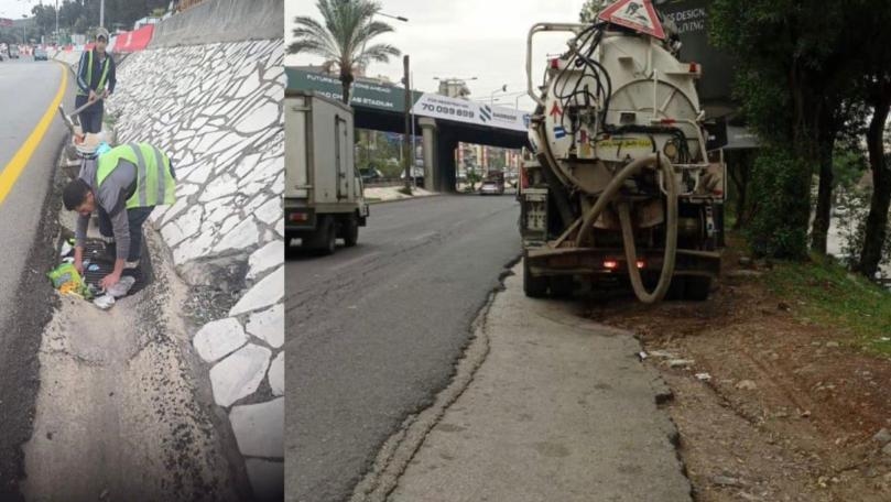 بالصور: الوزارة تتأهب... بانتظار المنخفض الجوي!